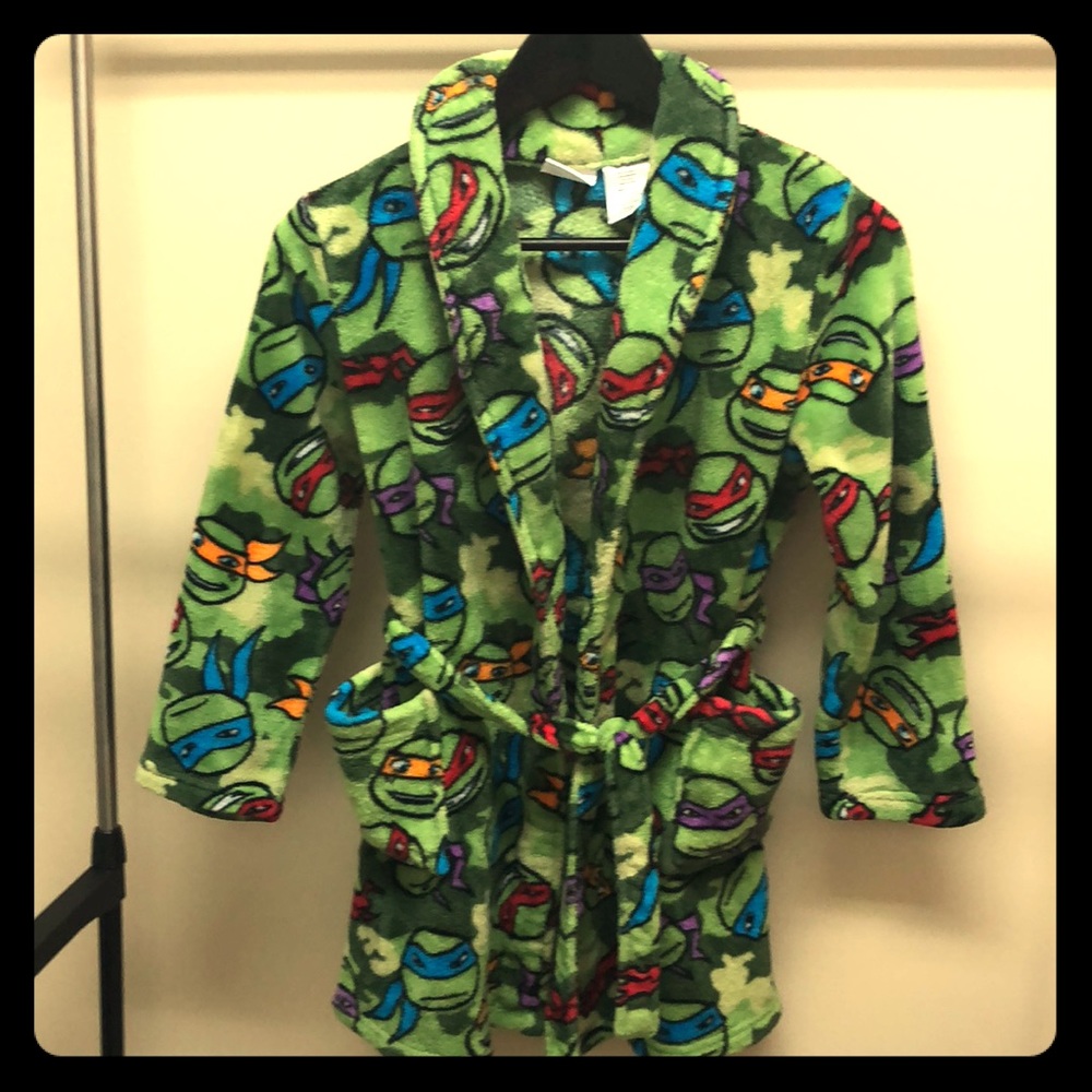 Boys ninja turtle bath robe 10/12